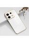 Redmi Note 13 Pro 4g Case Shiny Edged Gold Embroidered Camera Protected Cover White - 3