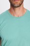Unisex Slim Fit Slim Fit 100% Cotton Soft Textured Green Crew Neck T-Shirt - 6
