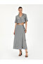 Gray A-Line Woven Skirt 50288866 -Vr024