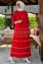 Hayal Knitwear Dress Red - 3