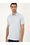 Light Blue Regular Fit Buttoned Polo Collar T-Shirt 50288681-Vr095 - 3