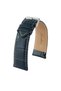 R4102W Leather Strap - Navy Blue - White - 20mm