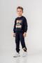 One Dude Cool Printed Leg Print Detailed Boy's Bottom Top Tracksuit Set - 3