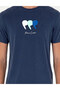 Navy Blue Slim Fit Crew Neck T-Shirt 50290643-Vr033 - 6
