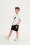 Dog Printed Boy's Shorts - T-Shirt Set - 3