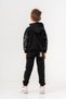 Pixel World Printed Sleeves with Print Detail Hooded Boys' Tracksuit Set - 6