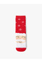 Christmas Themed Towel Socks with Santa Claus Detail - 2