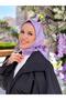 Trend Hayal Cotton Scarf - Atehyl-21057 - Lilac