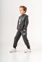 Dinosaur Make Some Noise Printed Leg Print Detailed Hooded Boy's Bottom Top Tracksuit Set - 4