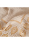 100% Cotton Indian Art Jacquard Double Bedspread Set Cream (240X260 cm) - 4