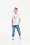 Planet Printed Boy's T-Shirt Top and Bottom Tracksuit Set