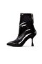 Claire Women's Heeled Patent Leather Boots 915-5