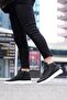 101 Black Color White Sole Men's Casual Shoes - 2