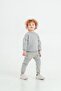 Planet Printed Crew Neck Bottom Top Children's Tracksuit Set