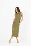 Women's Slit Cotton Jersey 125 cm Casual Dress - 5