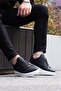 Men's Black Color White Sole Casual Sneaker Shoes - 3