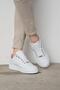 303 White Color White-Soled Unisex Casual Shoes - 3