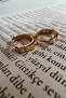 9mm Extra Mini Square Jewelled Earrings - 4