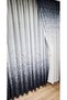 Navy Blue Color Gradient Sprinkled Single Wing Tulle Background Curtain Right