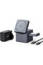 3-in-1 Cube with MagSafe Charging Station, 15W Fast Charging For Apple Devices, Gray