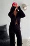 Women's double-zip modal hooded tracksuit set - 2