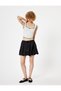 Square Neck Slim Fit Polka Dot Sleeveless Blouse - Bow Detail - 2