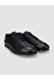 100% Genuine Leather Black Lace-Up Men's Casual Shoes - 2