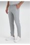 Men's Jogger Model, Plain Light Gray, Slimfit, Narrow-Leg, Cotton Fabric Pants, Ankle Length (100cm) - 4