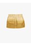 Skirt with High Waist and Pocket Detail, Elastic Waist, Cotton - 2