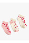Booties Socks Set of 3 Floral Patterned - 2