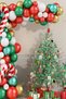 New Year's 9-Piece Metallic Foil Balloon and Chain Sticker Decoration Set - Santa Venue Ornament - 7