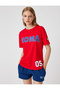 Back Printed T-Shirt Oversize Crew Neck Short Sleeve - 3