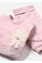 Baby Girl Sweatshirt Pants Set Pink 2508 - 2