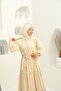 Women's Textured Belly Lined Fisto Long Tesetural Dress - 4