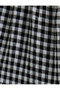 A-Line Long Skirt High Waist Gingham Patterned Slit Detail - 6