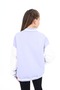 Girls' College Collar Snap Closure Pocket Low Shoulder Embroidery Printed Color Block Knitted Cardigan - 2 - 4