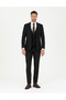 Black Slim Fit Striped Vest Suit 50285266-Vr046
