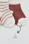 Bistil Organic Seamless 3-Piece Polka Dot Girl Combed Cotton Socket Baby Socks 0-3 Months - 5