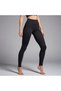 High Waist Printed Flexible and Waist Basen Recoiler Sports Fitness Pilates Yoga Black Leggings - 2
