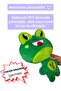Green Frog Plush Dog Toy Vikvik Plush Dog Activity and Sleeping Companion with Sound - 5