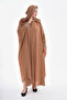 Hooded Jan Jan Stone-Embellished Shiny Fabric Butterfly Model Abaya Ferace Standard Size 38-44 Fits Well - 3