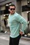 Men's Crew Neck Regular Fit Basic Sweatshirt Çağla - 2