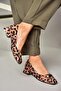 T 590229604   Leopard Fabric Low Heeled Women's Shoes - 2