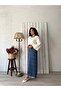 Long Indigo Blue Tweed Skirt - 3