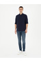 Navy Blue Comfort Fit Long Sleeve Shirt 50284592-Vr033 - 4
