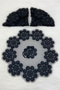 Black Bride Groom Handkerchief, Pearl Detailed Wedding Halay Bridesmaid Promise Engagement Henna Circumcision Bride Handkerchief - 5
