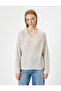 Knitwear Sweater V-Neck Long Sleeve Acrylic Blend - 3