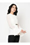 Embellished Waistband Top with Bell Sleeves - 4