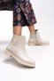 Zimlath Women's Boots 0012085 Beige Skin - 4