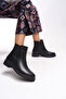 Zimlath Women's Boots 0012085 Black Leather - 4